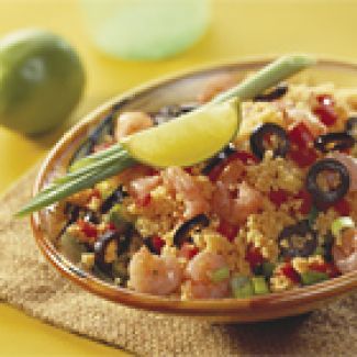 Couscous Salade Met Garnalen En Olijven