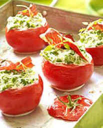 Gevulde Tomaten Met Spinazie-Boursin