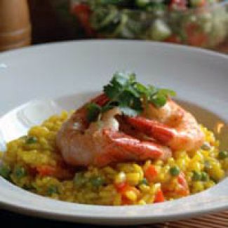 Spaanse Risotto Met Gamba's   