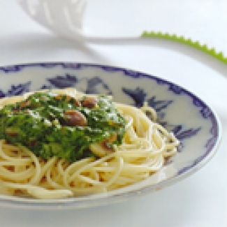Spaghetti Met Spinazie En Champignons