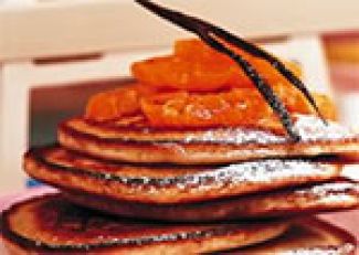 Amerikaanse Pancakes Met Mandarijntjes En Poedersuiker
