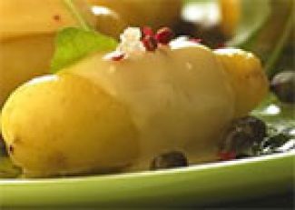Gepofte Aardappelen Met Gesmolten Kaas, Kappertjes En Rucolasaus
